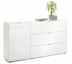 Outlet set one by Musterring Sideboard Chicago Weiß