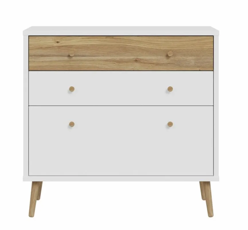 Online FORTE Sideboard Harllson Weiß / Eiche