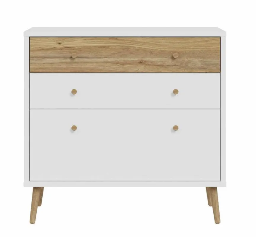 Online FORTE Sideboard Harllson Weiß / Eiche
