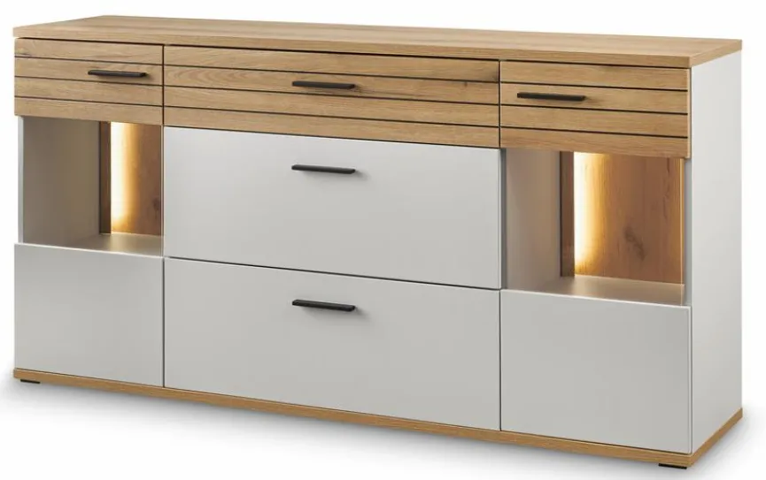 Best set one by Musterring Sideboard Quincy Lichtgrau