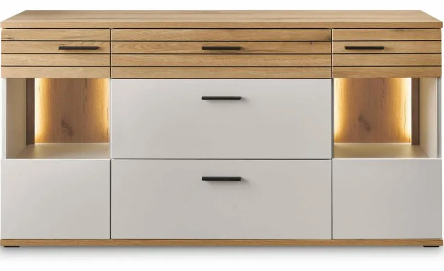 Best set one by Musterring Sideboard Quincy Lichtgrau