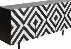 Discount KARE DESIGN Sideboard Arctic 87181 Schwarz / Weiß