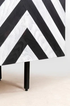 Discount KARE DESIGN Sideboard Arctic 87181 Schwarz / Weiß