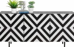 Discount KARE DESIGN Sideboard Arctic 87181 Schwarz / Weiß