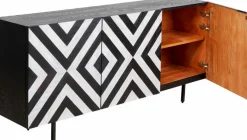 Discount KARE DESIGN Sideboard Arctic 87181 Schwarz / Weiß