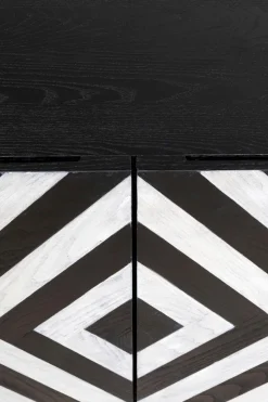 Discount KARE DESIGN Sideboard Arctic 87181 Schwarz / Weiß