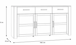 Discount FORTE Sideboard Bohol Grau