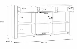 Discount FORTE Sideboard Bohol Grau