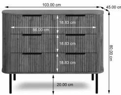 Discount WOLFMÖBEL Sideboard Bronx 4483 Akazie