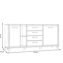 FORTE Sideboard Farida