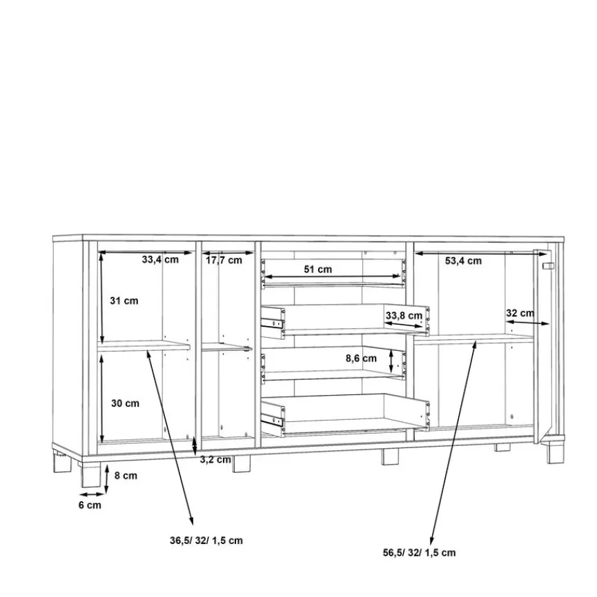 FORTE Sideboard Farida