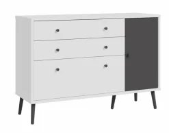 Best FORTE Sideboard Harllson Weiß / Grau
