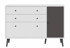 Best FORTE Sideboard Harllson Weiß / Grau