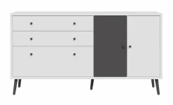 New FORTE Sideboard Harllson Weiß / Grau