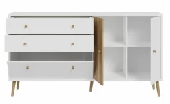 New FORTE Sideboard Harllson Weiß / Eiche