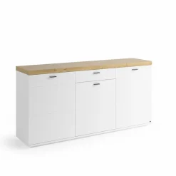 Discount set one by Musterring Sideboard Lancaster Weiß