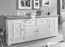 Clearance G+K Sideboard Minnesota Weiß