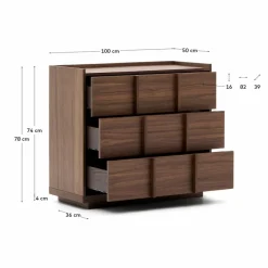 Online Kave Home Sideboard Onix Walnuss