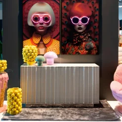 KARE DESIGN Sideboard Stucco Grau