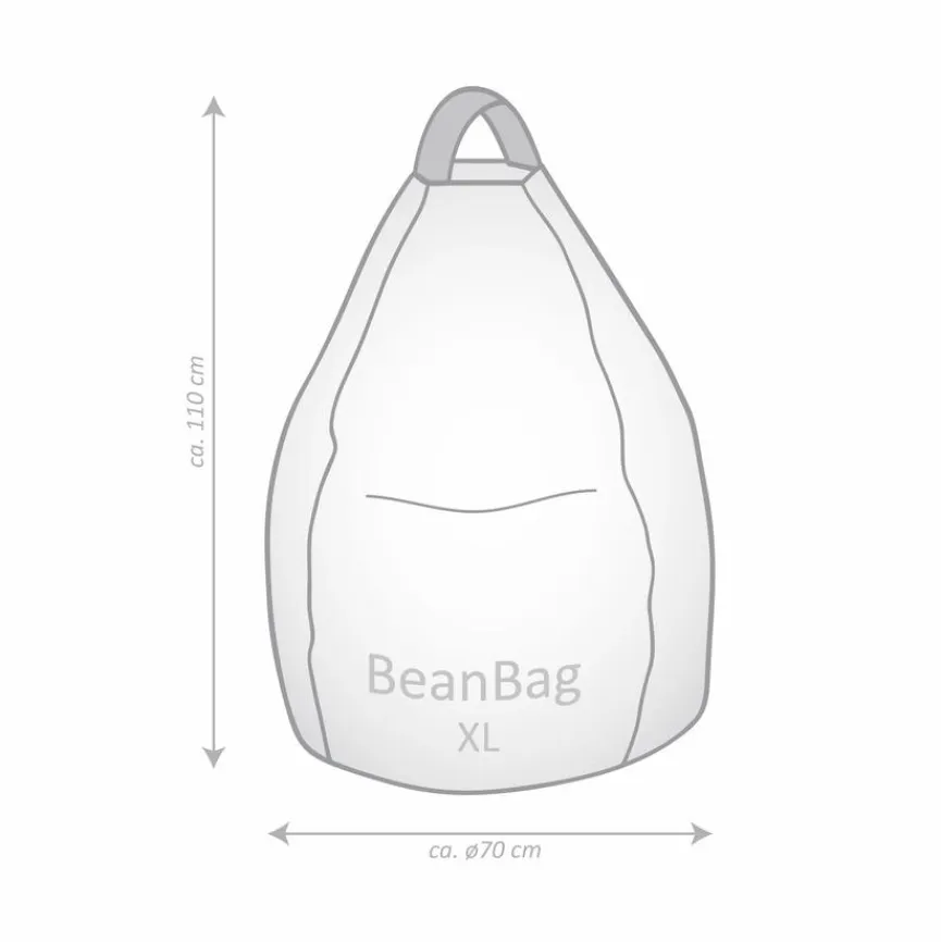 Kinder Sitting Point Sitzsack Beanbag Harlekin XL