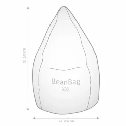 Sitting Point Sitzsack Beanbag Shara XXL Beige