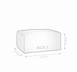 Best Sitting Point Sitzsack Roll Marla Anthrazit