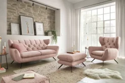 Clearance Portobello Sofa Chester Rosa