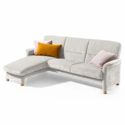 Online Segmüller Werkstätten Sofa inkl. Longchair Bora Weiß