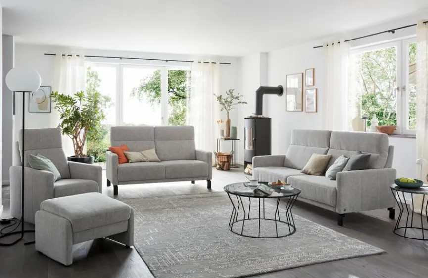 Discount Musterring Sofa MR 385 Light Grey