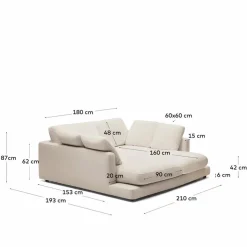 Kave Home Sofa 3-Sitzer Gala Big