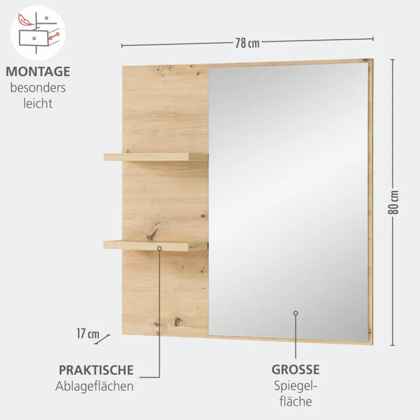 Innostyle Spiegel Bari Transparent