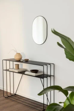 Online Metallbude Spiegel Caya Schwarz