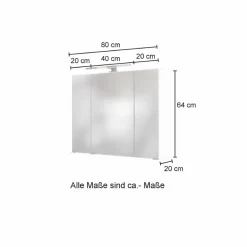 Held-Möbel Spiegelschrank Malmö