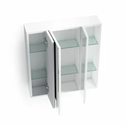 Outlet Spiegelschrank Mister Weiß Hochglanz