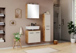 Hot Held-Möbel Spiegelschrank Paris Wotaneiche