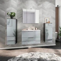 Outlet Germania Spiegelschrank Vasio Silbergrau