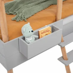 Spielbett Piloti 90 x 190/200 cm Grau