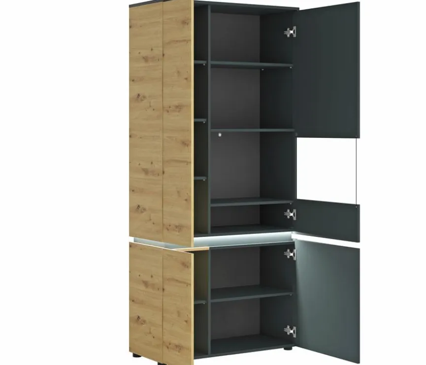 Clearance Wójcik Standvitrine Luci Anthrazit