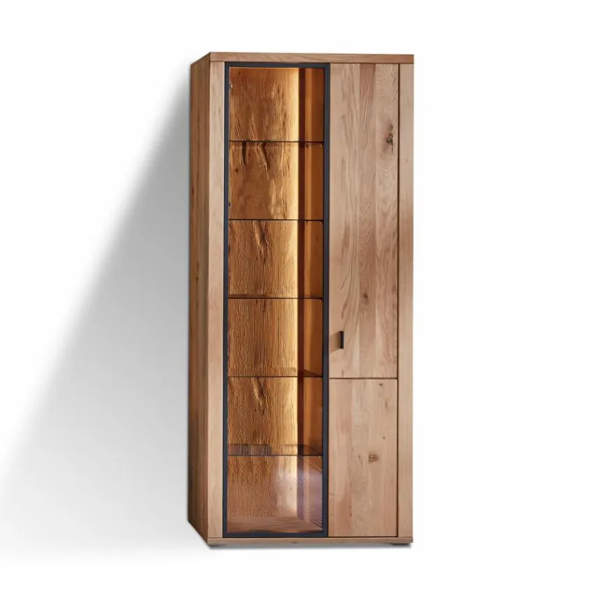 New IDEAL Wohnen Standvitrine Malaga Eiche