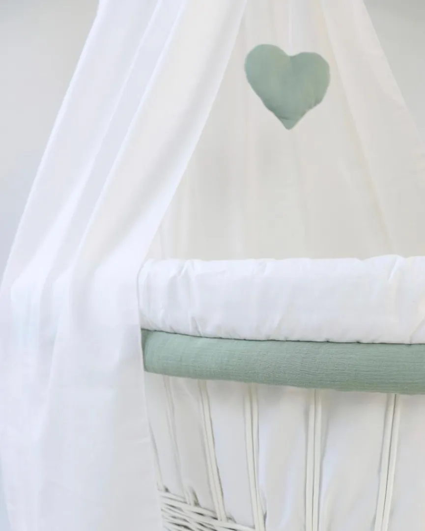 Outlet Mionido Stubenwagen Lisa 85 x 45 cm Weiß