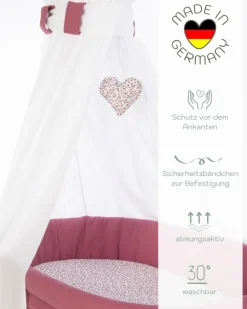 Outlet Mionido Stubenwagen Lounge 85 x 45 cm Rosa