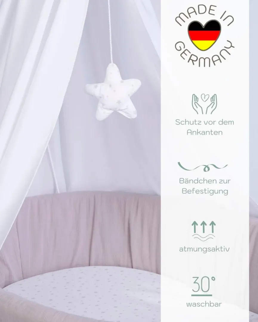 New Mionido Stubenwagen Maxi 85 x 45 cm Taupe