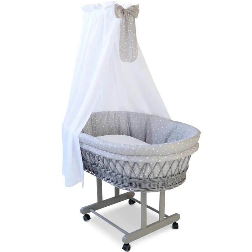 Discount Mionido Stubenwagen Maxi 85 x 45 cm Hellgrau