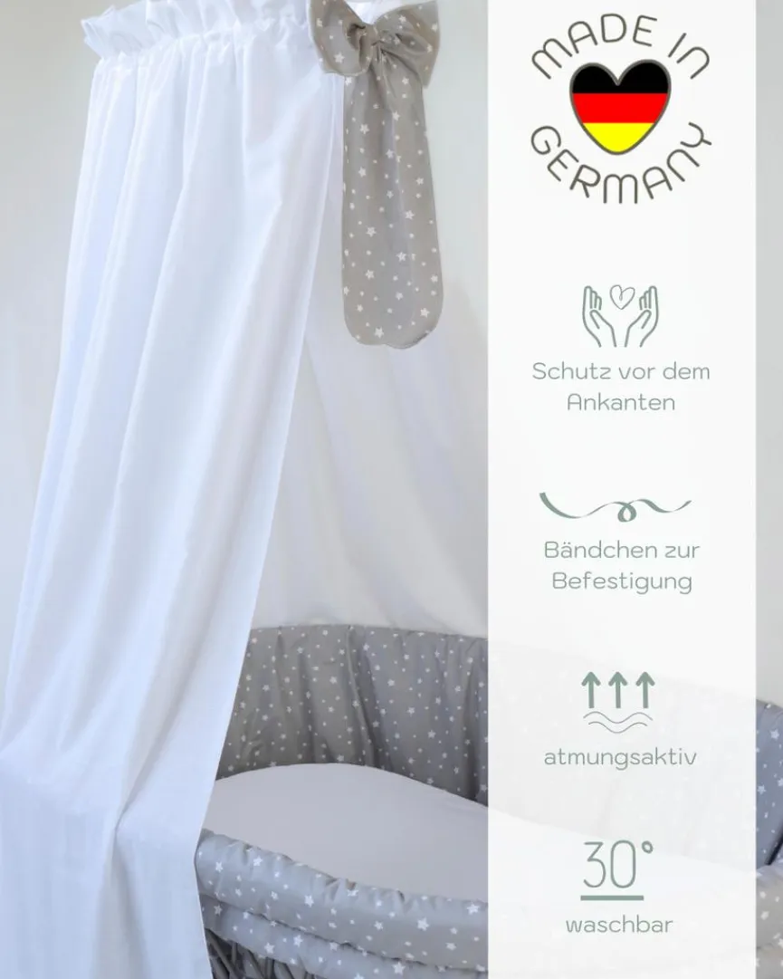 Discount Mionido Stubenwagen Maxi 85 x 45 cm Hellgrau