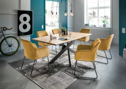 Best set one by Musterring Stuhl Fontana Gold