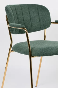 Outlet Zuiver Stuhl Jolien Dunkelgrün