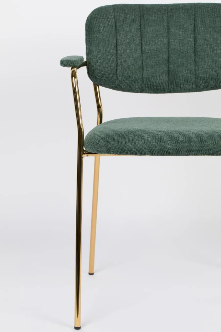 Outlet Zuiver Stuhl Jolien Dunkelgrün