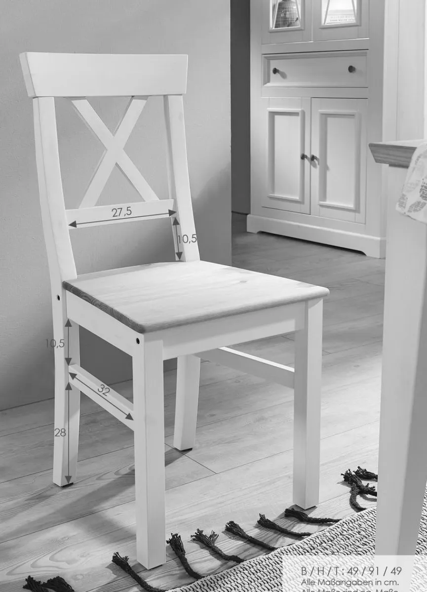 G+K Stuhl Minnesota Weiß