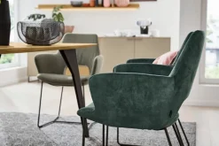 Outlet Musterring Stuhl Navarra Blau-Grün