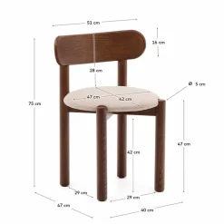 Sale Kave Home Stuhl Nebai Braun